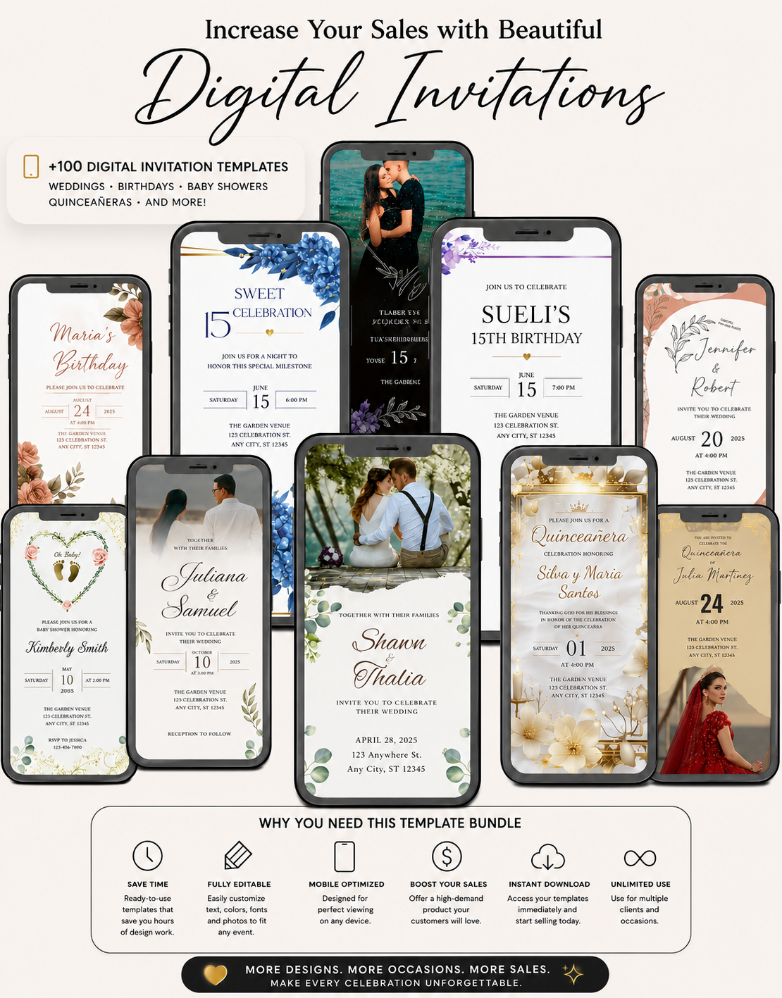 100+ Editable Digital Invitation Templates