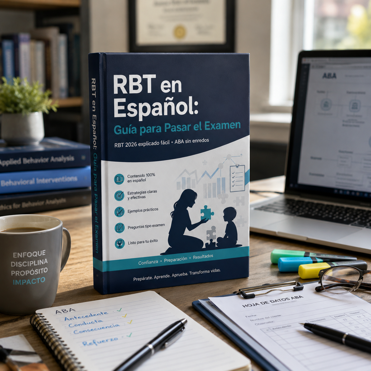 “RBT en Español: Guía para Pasar el Examen”; “RBT 2026 explicado fácil”; “ABA sin enredos”
