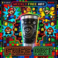 ARTE GRÁTIS SUPER MARIO