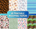 68 Printable Wrapping Paper Patterns: Holiday & Birthday Designs (PDF Download)