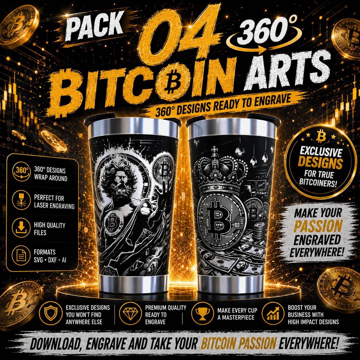Pack 04 360º Arts Bitcoin