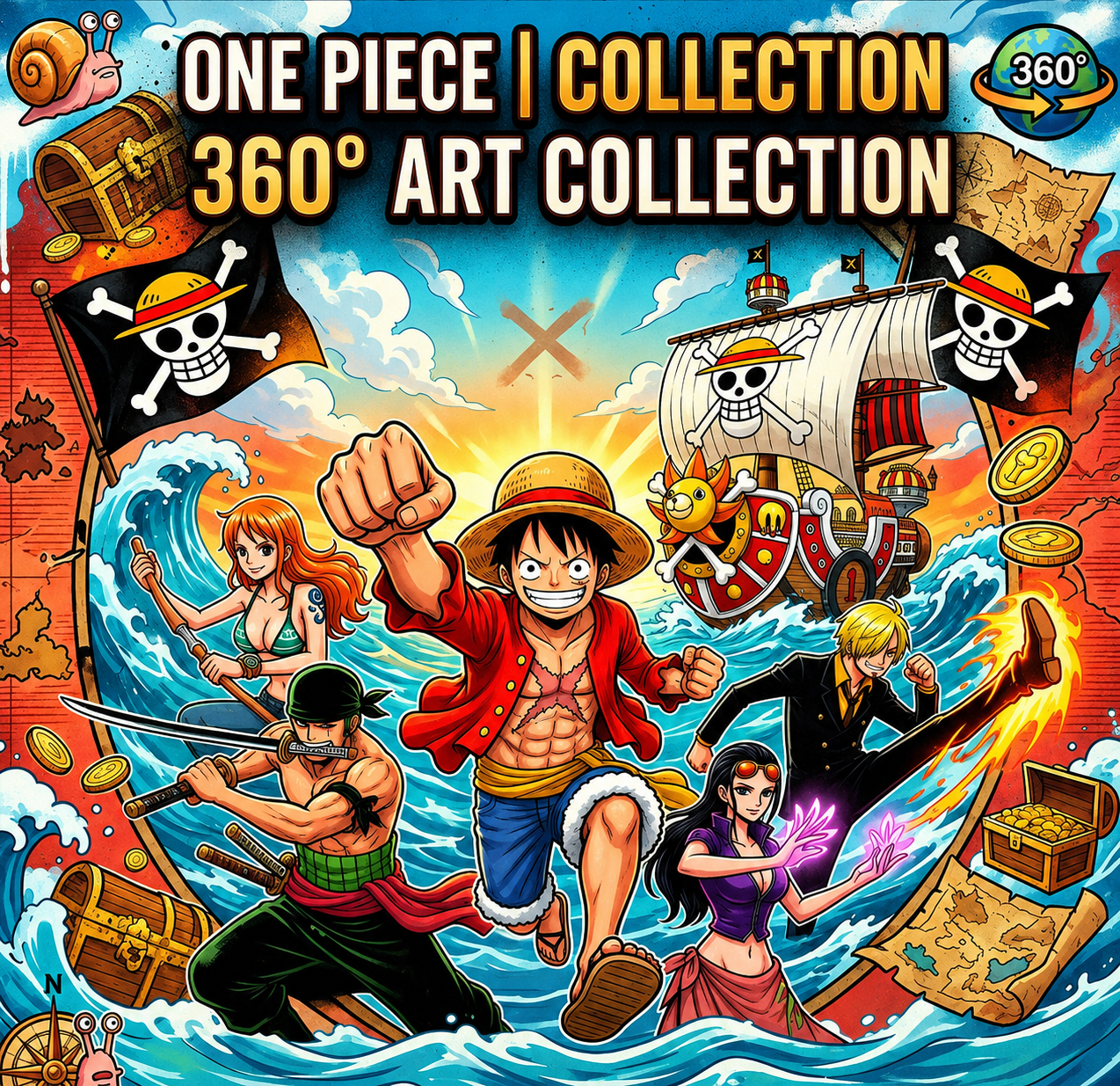 Pack 10 360º designs One Piece