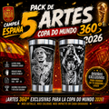 Pack 5 exclusive 360º designs World Cup 2026 Spain