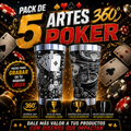 Pack 5 360º Poker game designs