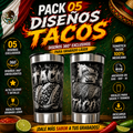 Pack 5 360º designs Mexico TACOS