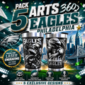 PACK 5 360º ART PHILADELPHIA EAGLES