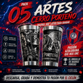Pack 5 artes 360º time do Cerro Porteño
