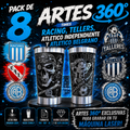 Exclusive Pack 8 360º Designs Argentinian Soccer Teams